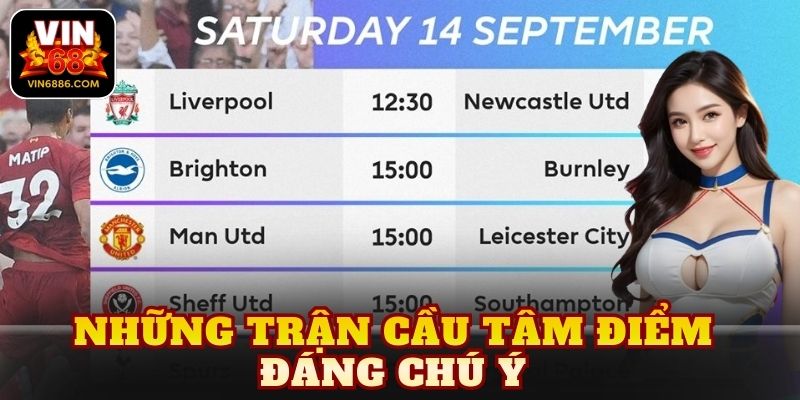 Những trận cầu tâm điểm đáng chú ý